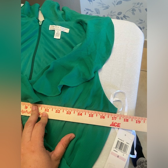 London Styles Women's Feminine Ruffle Hi-Low Faux Wrap Maxi Dress 6. New w tag - Picture 9 of 9